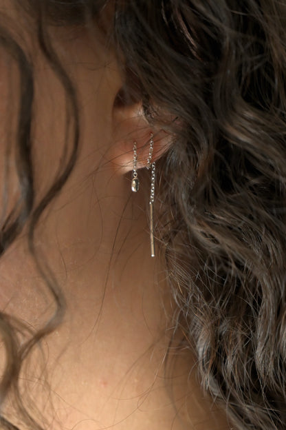 Earrings Raindrops Silver